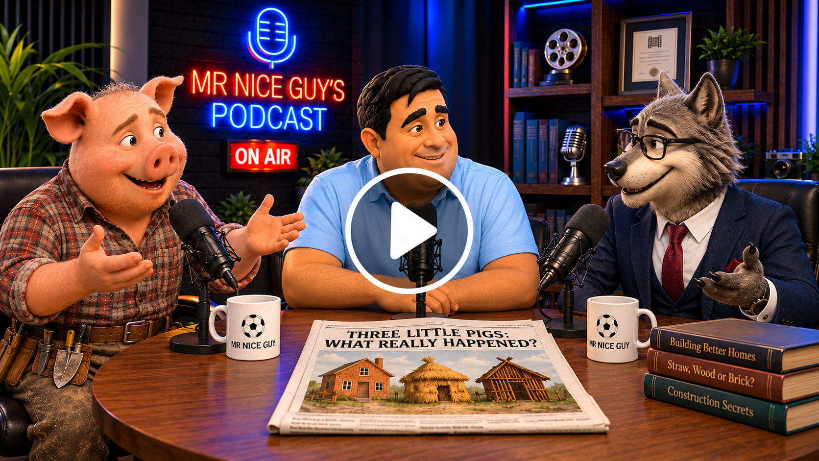 Watch The Real Three Little Pigs Story on YouTube